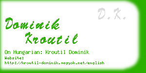 dominik kroutil business card